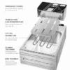 Internal structure of the electric fryer