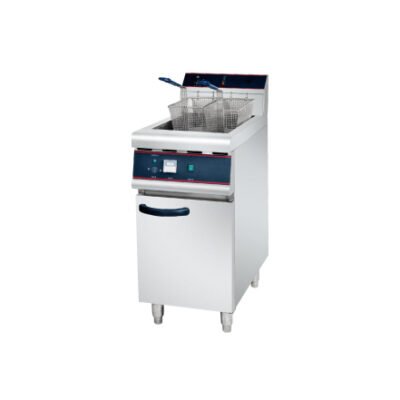 30L Commercial Floor Standing 1-Tank 2-Basket Electric Deep Fryer 10KW High Power