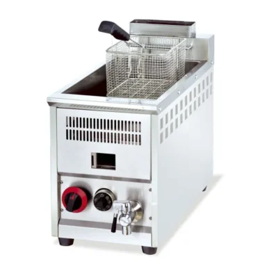 Commercial 14L 1-Tank 1-Basket Countertop Gas Constant Temperature Fryer 18,000 BTU