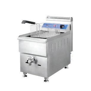 Commercial 18L 1-Tank 1-Basket Countertop Gas Deep Fryer 5KW