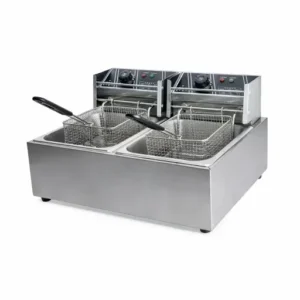2-Tank 2-Basket Electric Fryer 12L