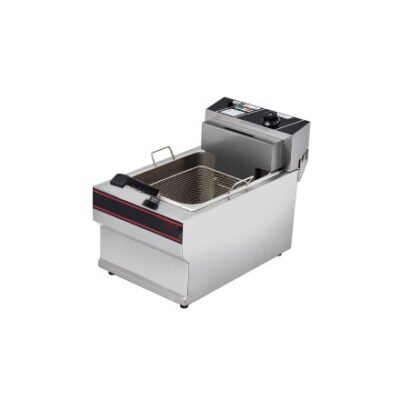 8L Commercial Countertop 1-Tank 1-Basket Electric Deep Fryer 2.8KW