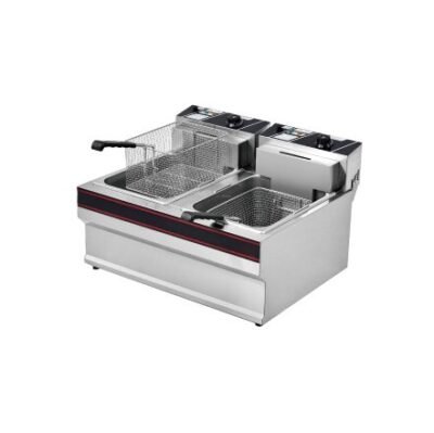 SZ-904 2-Tank 2-Basket Electric Fryer 15L 25L Commercial Countertop 2-Tank 2-Basket Electric Deep Fryer 9KW High Power