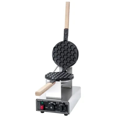Commercial 1-Plate Electric Heart-shaped Eggette Waffle Machine 1400W