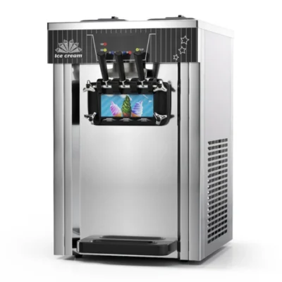 ZB-BQL128 Wholesale desktop triple head double tank soft ice cream machine