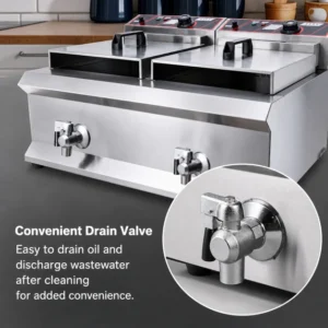 YN-EF-12L Electric Deep Fryer with Oil Drain Tap Actual photo P2